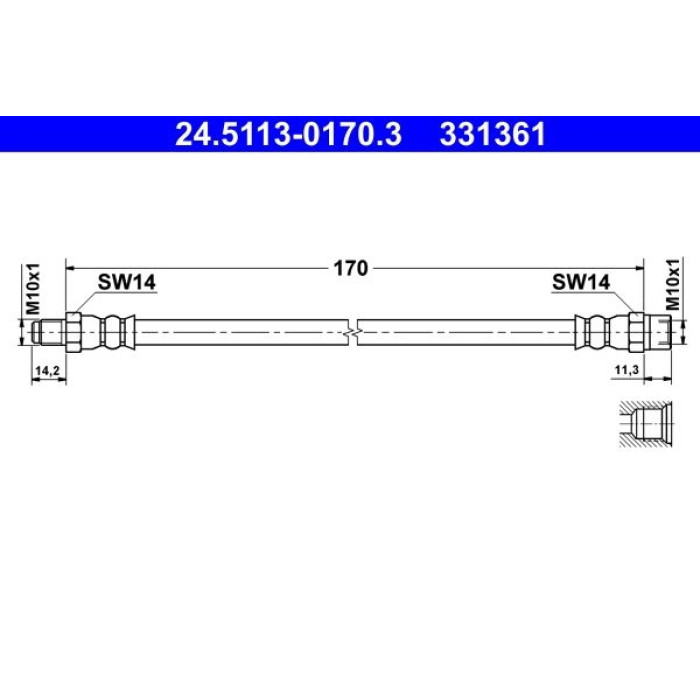 ATE 24.5113-0170.3 Bremsschlauch