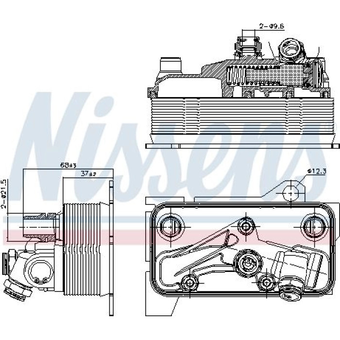 Nissens 90870 Ölkühler, Automatikgetriebe Nissens 90870 Ölkühler, Automatikgetriebe