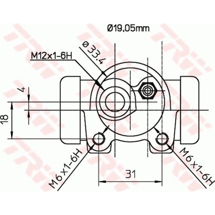 TRW BWD130 Radbremszylinder TRW BWD130 Radbremszylinder