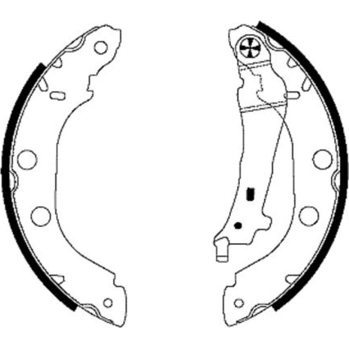 Hella 8DB 355 001-751 Bremsbackensatz Hella 8DB 355 001-751 Bremsbackensatz