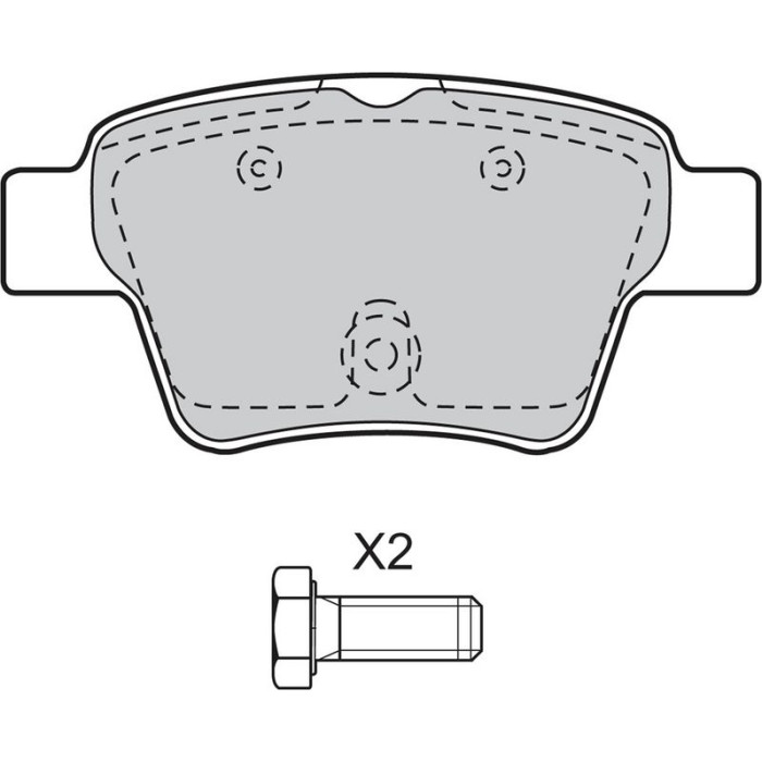 Valeo 598702 Bremsbelagsatz, Scheibenbremse Valeo 598702 Bremsbelagsatz, Scheibenbremse