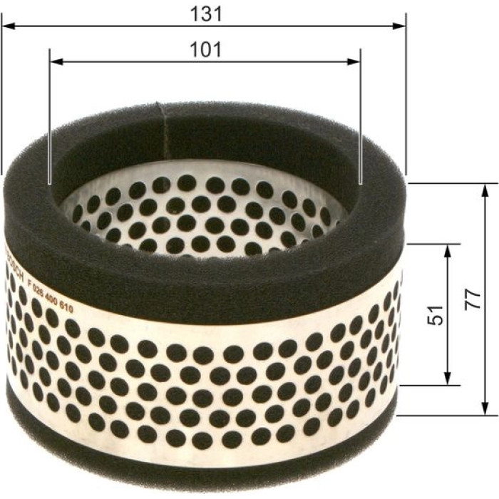 BOSCH F 026 400 610 Luftfilter BOSCH F 026 400 610 Luftfilter