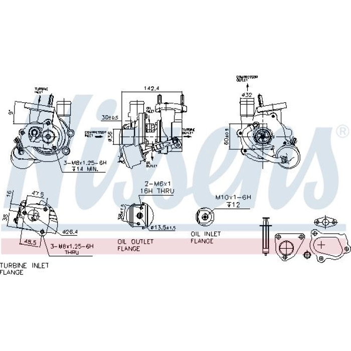 Nissens Turbolader 93134 Nissens Turbolader 93134