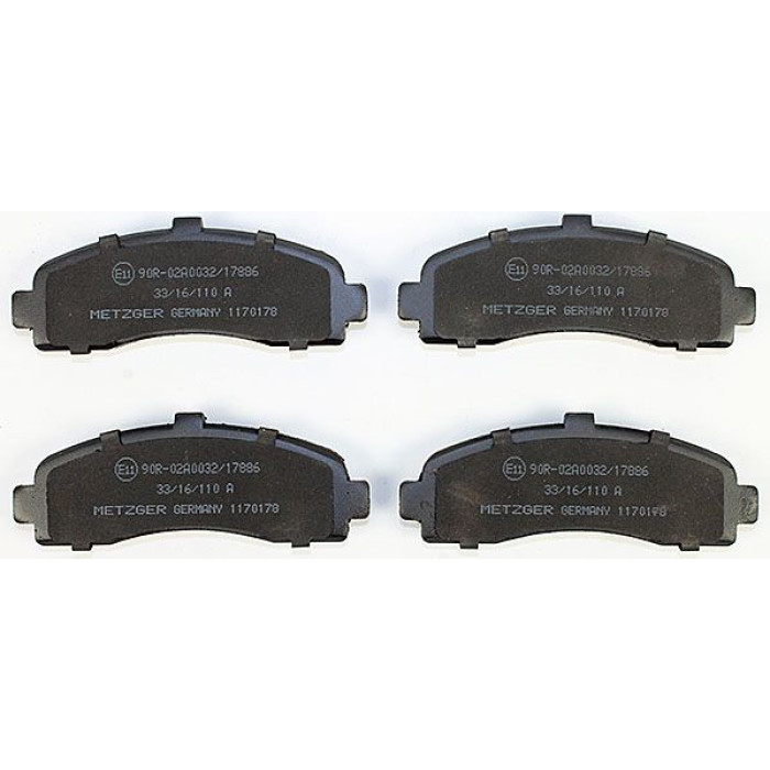 Metzger 1170178 Bremsbelagsatz, Scheibenbremse Metzger 1170178 Bremsbelagsatz, Scheibenbremse