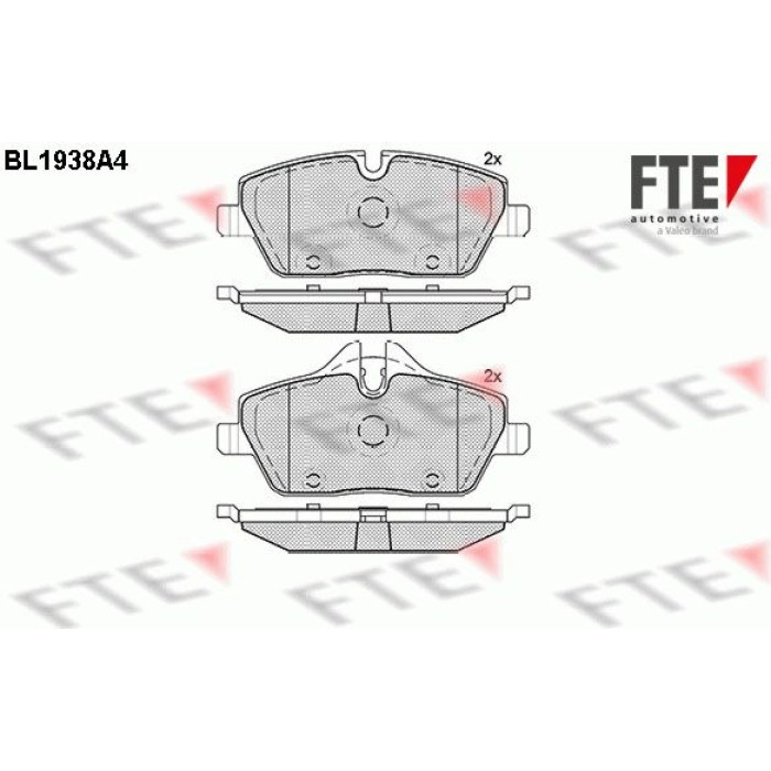 FTE 9010528 Bremsbelagsatz, Scheibenbremse