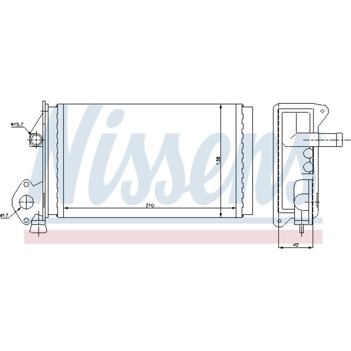 Nissens 73964 Wärmetauscher, Innenraumheizung Nissens 73964 Wärmetauscher, Innenraumheizung