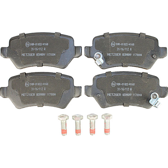 Metzger 1170004 Bremsbelagsatz, Scheibenbremse Metzger 1170004 Bremsbelagsatz, Scheibenbremse