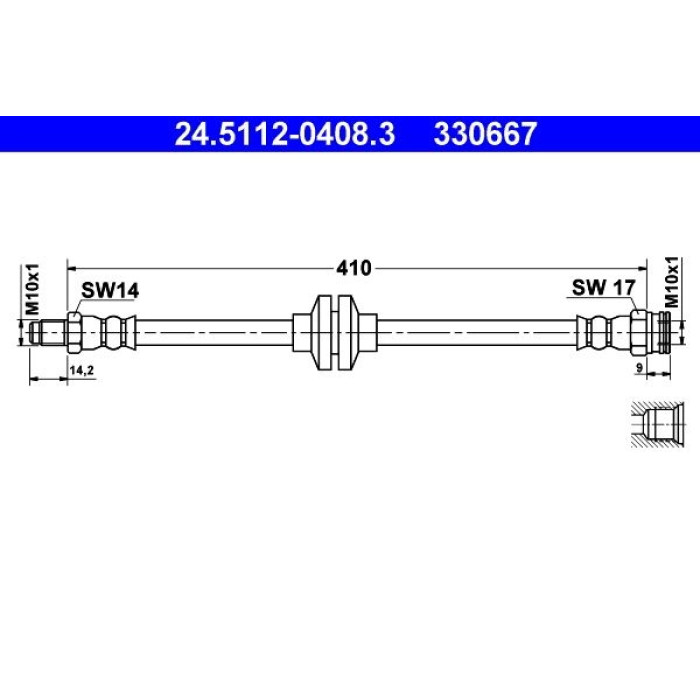 ATE 24.5112-0408.3 Bremsschlauch ATE 24.5112-0408.3 Bremsschlauch