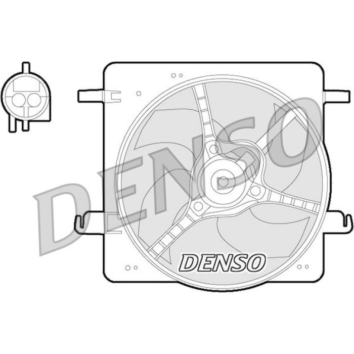 Denso DER10008 Lüfter, Motorkühlung Denso DER10008 Lüfter, Motorkühlung