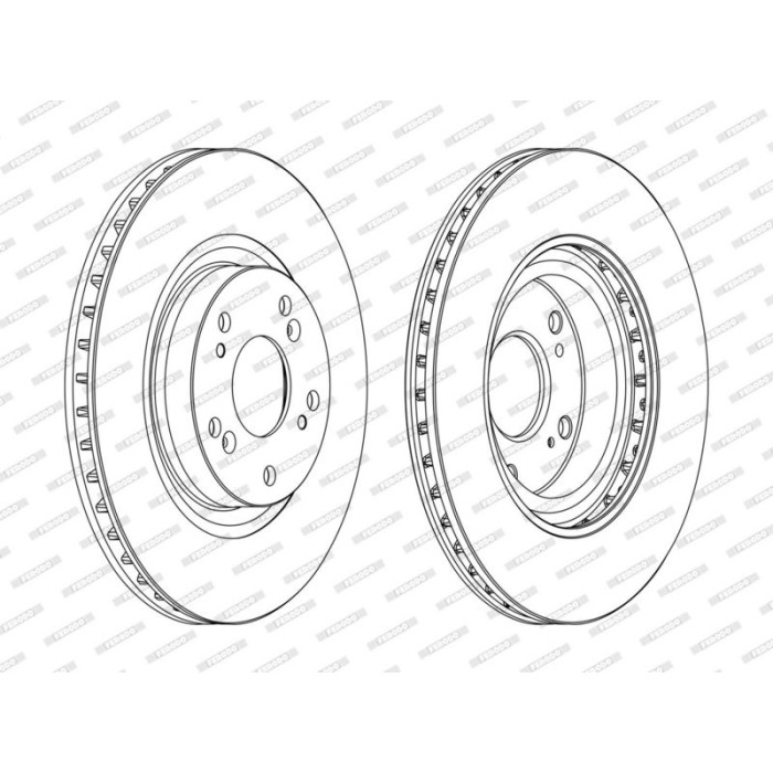 Ferodo DDF1596C Bremsscheibe PREMIER Ferodo DDF1596C Bremsscheibe PREMIER