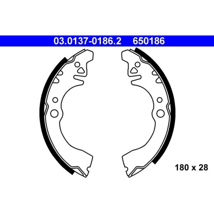 ATE 03.0137-0186.2 Bremsbackensatz