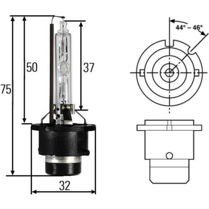 Hella 8GS 007 949-101 Glühlampe, Fernscheinwerfer