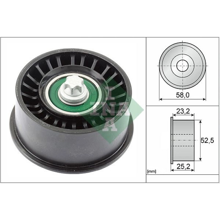INA 532 0478 10 Umlenkrolle/Führungsrolle, Zahnriemen INA 532 0478 10 Umlenkrolle/Führungsrolle, Zahnriemen