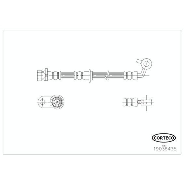 Corteco 19036435 Bremsschlauch Corteco 19036435 Bremsschlauch