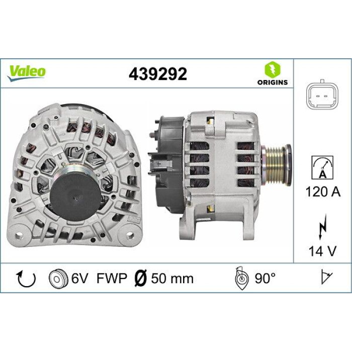Valeo 439292 Generator ORIGINS - NEW O.E. TECHNOLOGIE Valeo 439292 Generator ORIGINS - NEW O.E. TECHNOLOGIE