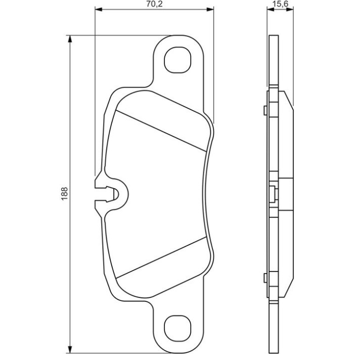 BOSCH 0 986 494 431 Bremsbelagsatz, Scheibenbremse BOSCH 0 986 494 431 Bremsbelagsatz, Scheibenbremse