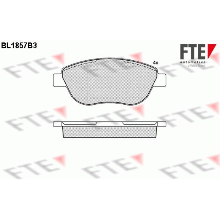 FTE 9010432 Bremsbelagsatz, Scheibenbremse FTE 9010432 Bremsbelagsatz, Scheibenbremse
