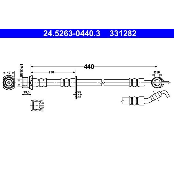 ATE 24.5263-0440.3 Bremsschlauch