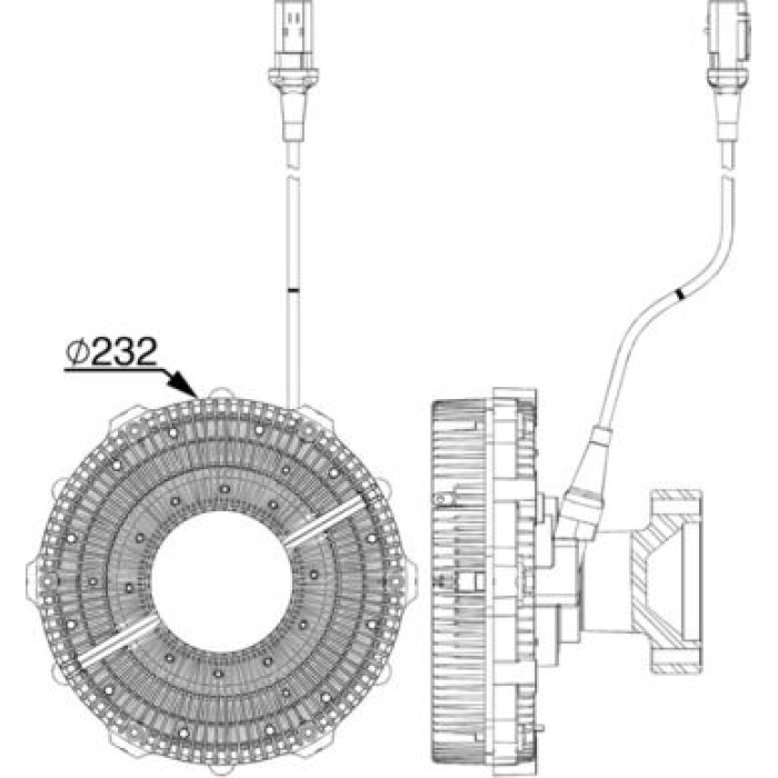 Kupplung, Kühlerlüfter CFC 251 000P Kupplung, Kühlerlüfter CFC 251 000P