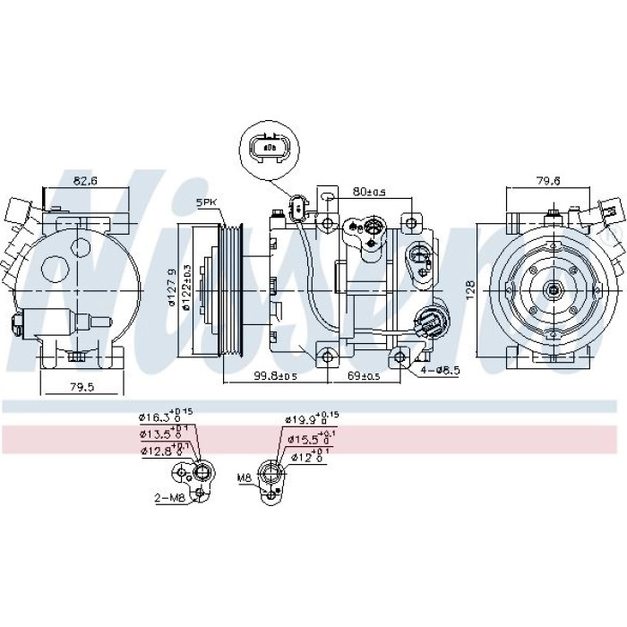 Nissens 890423 Kompressor, Klimaanlage FIRST FIT Nissens 890423 Kompressor, Klimaanlage FIRST FIT