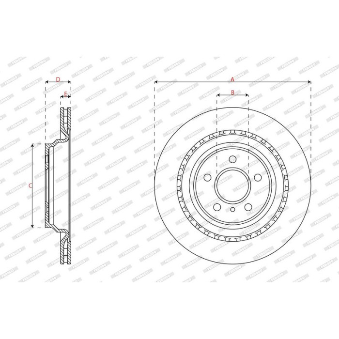 Ferodo DDF2208C Bremsscheibe PREMIER Ferodo DDF2208C Bremsscheibe PREMIER
