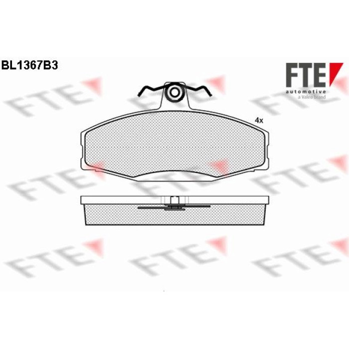 FTE 9010145 Bremsbelagsatz, Scheibenbremse FTE 9010145 Bremsbelagsatz, Scheibenbremse