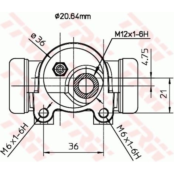 TRW BWF154 Radbremszylinder TRW BWF154 Radbremszylinder