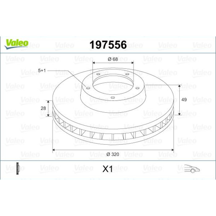 Valeo 197556 Bremsscheibe Valeo 197556 Bremsscheibe