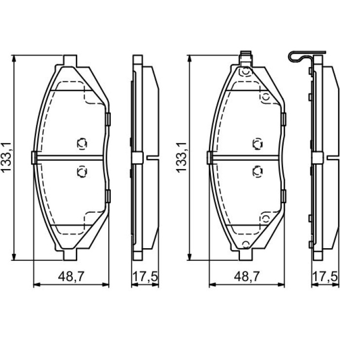 BOSCH 0 986 494 684 Bremsbelagsatz, Scheibenbremse BOSCH 0 986 494 684 Bremsbelagsatz, Scheibenbremse