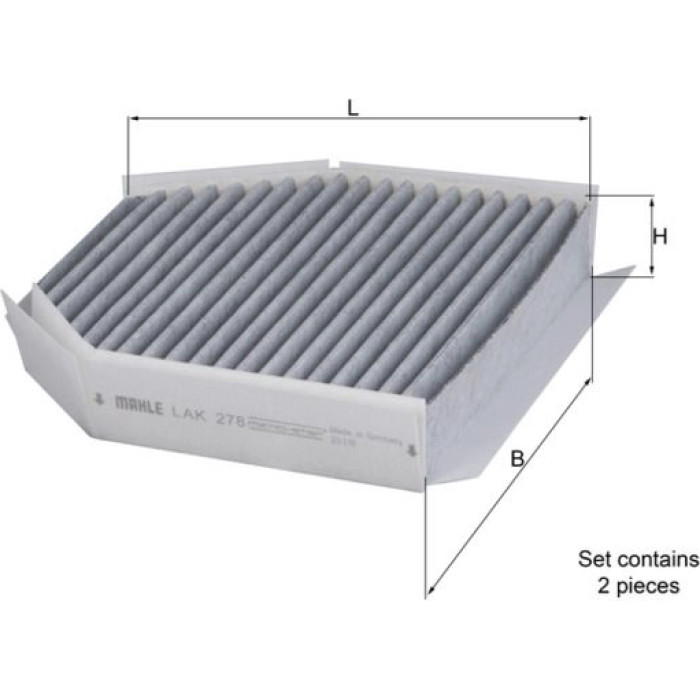 Knecht LAK 278/S Filter, Innenraumluft Knecht LAK 278/S Filter, Innenraumluft