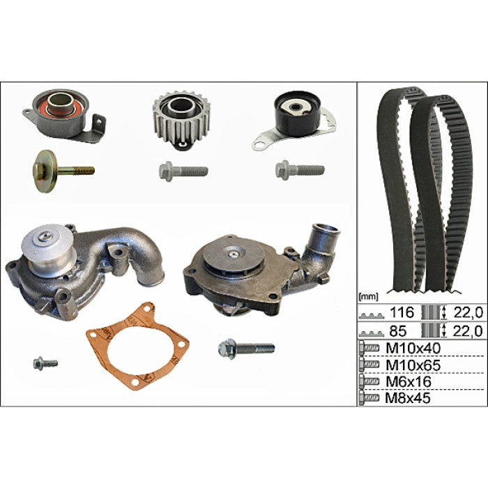 INA 530 0104 31 Wasserpumpe + Zahnriemensatz INA 530 0104 31 Wasserpumpe + Zahnriemensatz