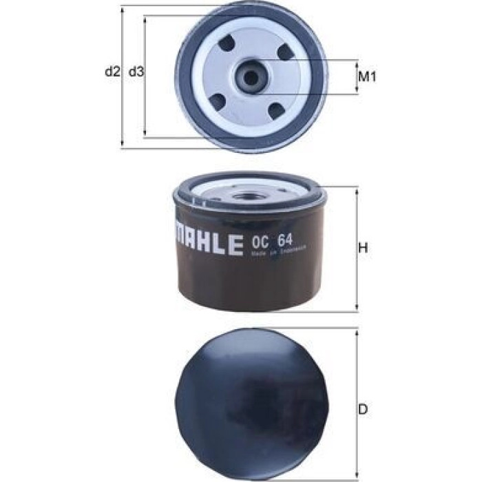 Knecht OC 64 Ölfilter Knecht OC 64 Ölfilter
