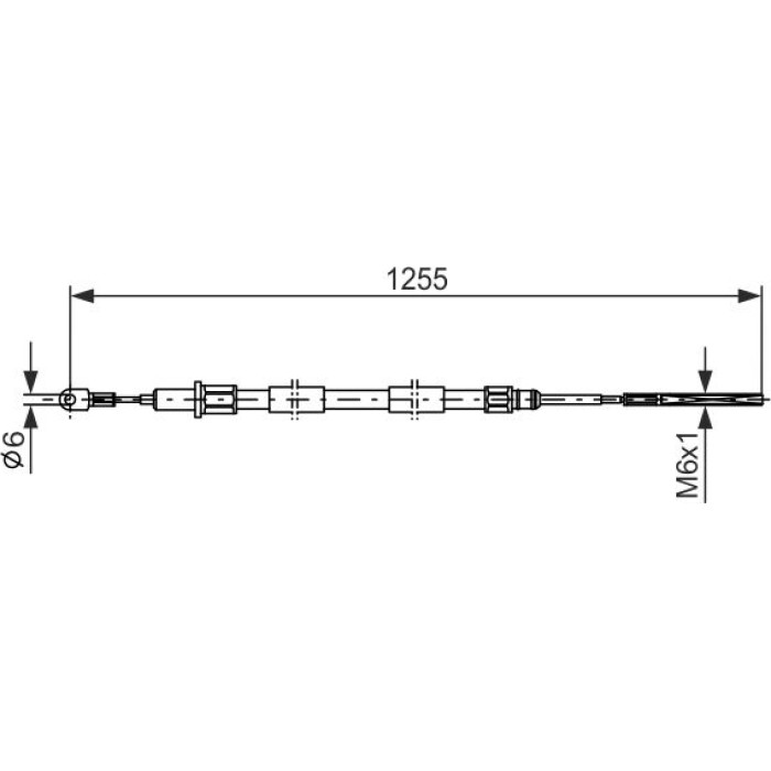 BOSCH 1 987 477 709 Seilzug, Feststellbremse BOSCH 1 987 477 709 Seilzug, Feststellbremse