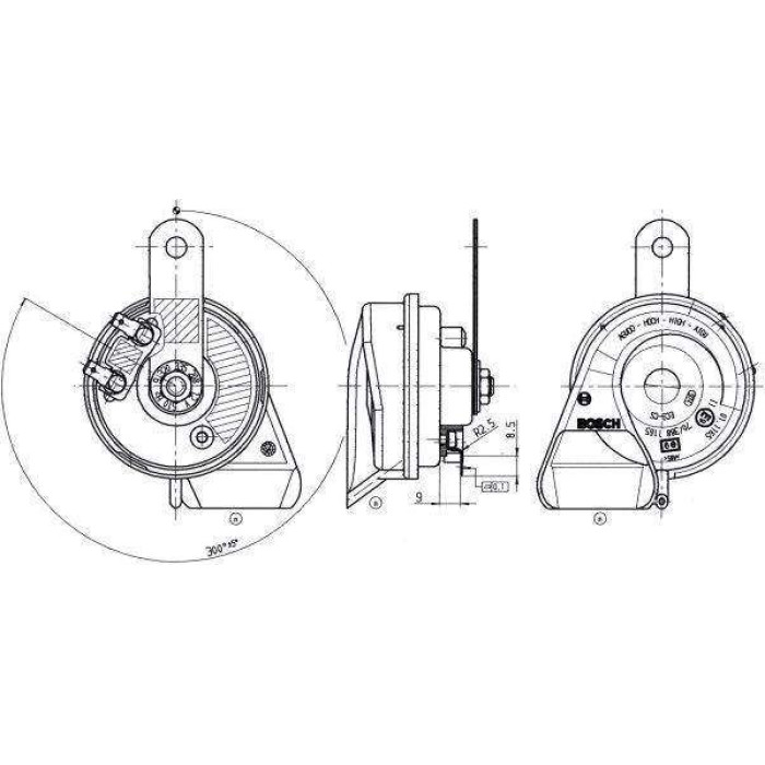 BOSCH 9 320 335 208 Fanfare BOSCH 9 320 335 208 Fanfare