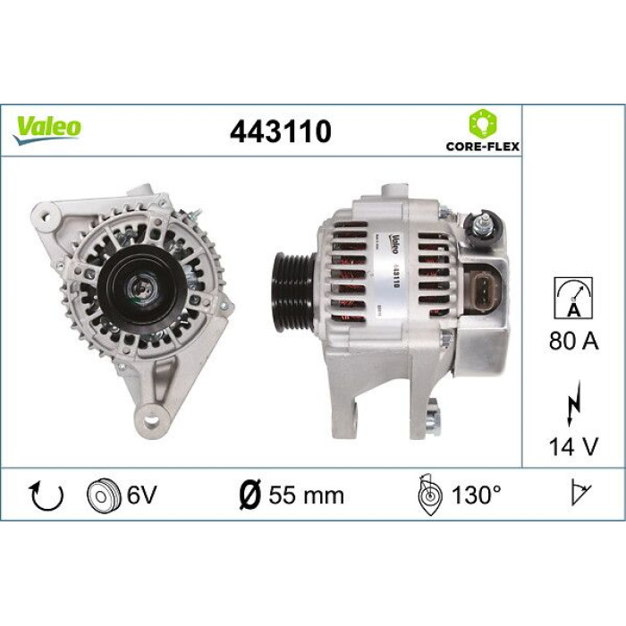 Valeo 443110 Generator CORE-FLEX Valeo 443110 Generator CORE-FLEX