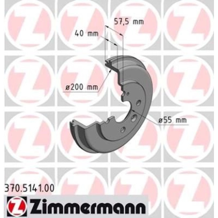 Bremstrommel 370.5141.00 Bremstrommel 370.5141.00