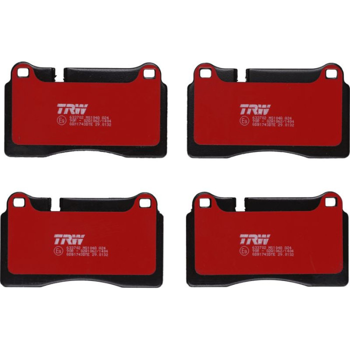 TRW GDB1743DTE Bremsbelagsatz, Scheibenbremse DTEC COTEC TRW GDB1743DTE Bremsbelagsatz, Scheibenbremse DTEC COTEC