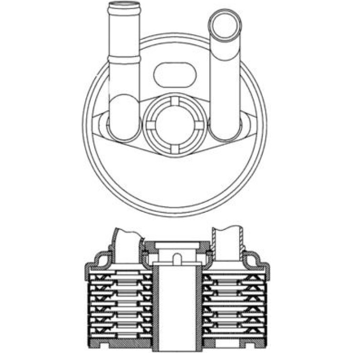 Mahle CLC 184 000S Ölkühler, Automatikgetriebe BEHR Mahle CLC 184 000S Ölkühler, Automatikgetriebe BEHR