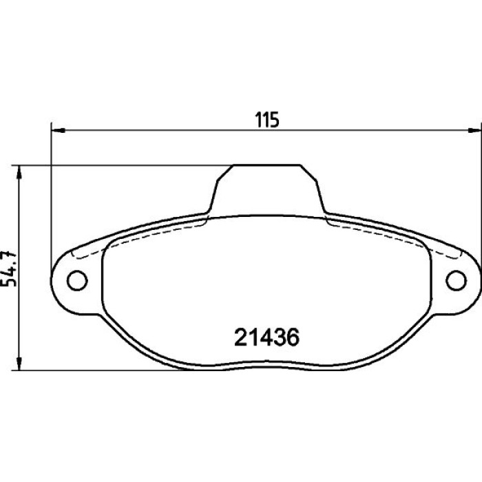 Hella 8DB 355 019-151 Bremsbelagsatz, Scheibenbremse Hella 8DB 355 019-151 Bremsbelagsatz, Scheibenbremse