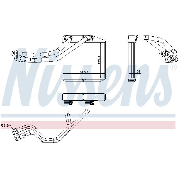 Nissens 71455 Wärmetauscher, Innenraumheizung Nissens 71455 Wärmetauscher, Innenraumheizung