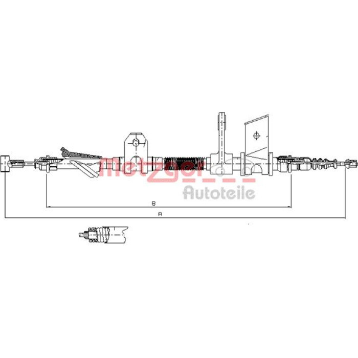 Metzger 451.12 Seilzug, Feststellbremse Metzger 451.12 Seilzug, Feststellbremse