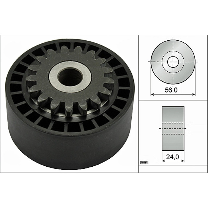 INA 531 0744 10 Spannrolle, Keilrippenriemen