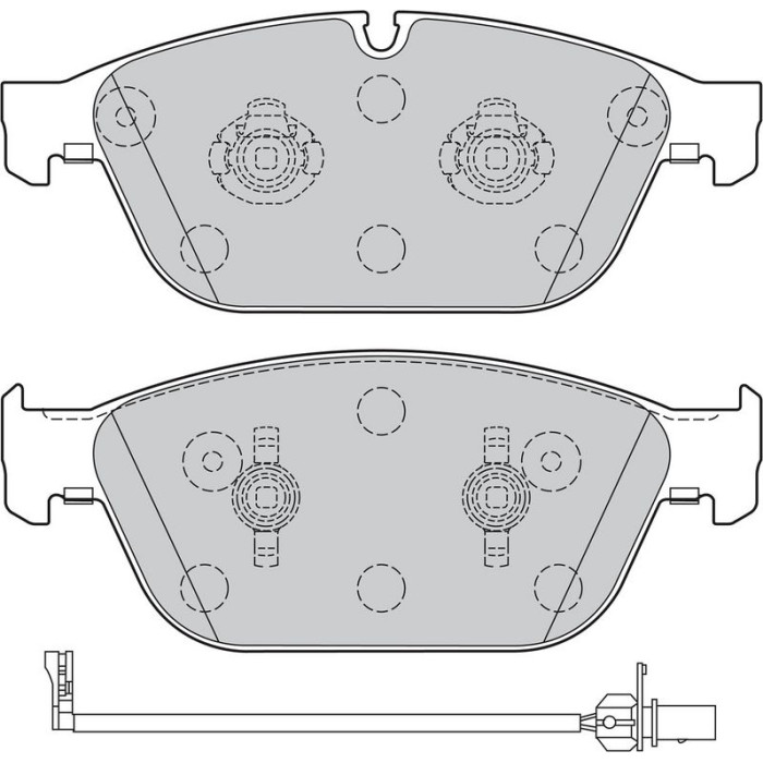 Valeo 601282 Bremsbelagsatz, Scheibenbremse Valeo 601282 Bremsbelagsatz, Scheibenbremse