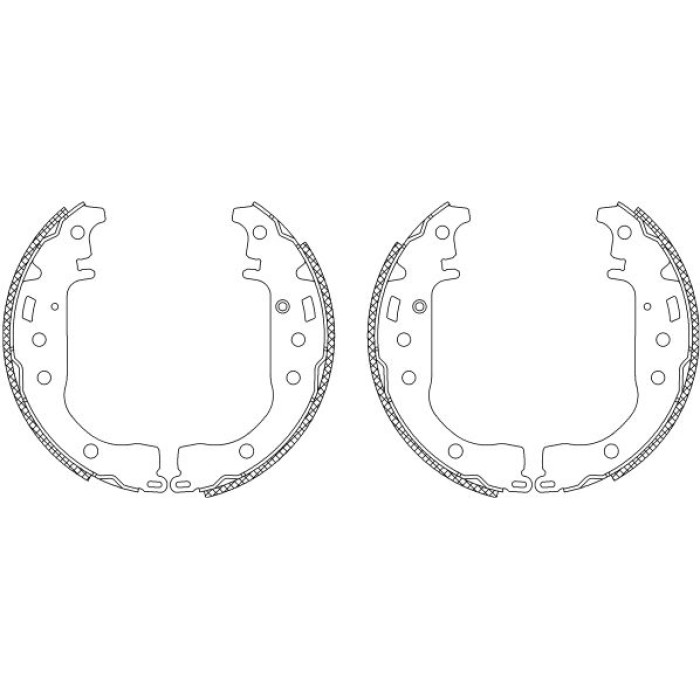 Hella 8DB 355 003-441 Bremsbackensatz Shoe Kit