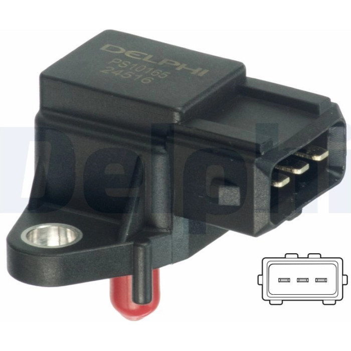 Delphi PS10165 Sensor, Saugrohrdruck Delphi PS10165 Sensor, Saugrohrdruck