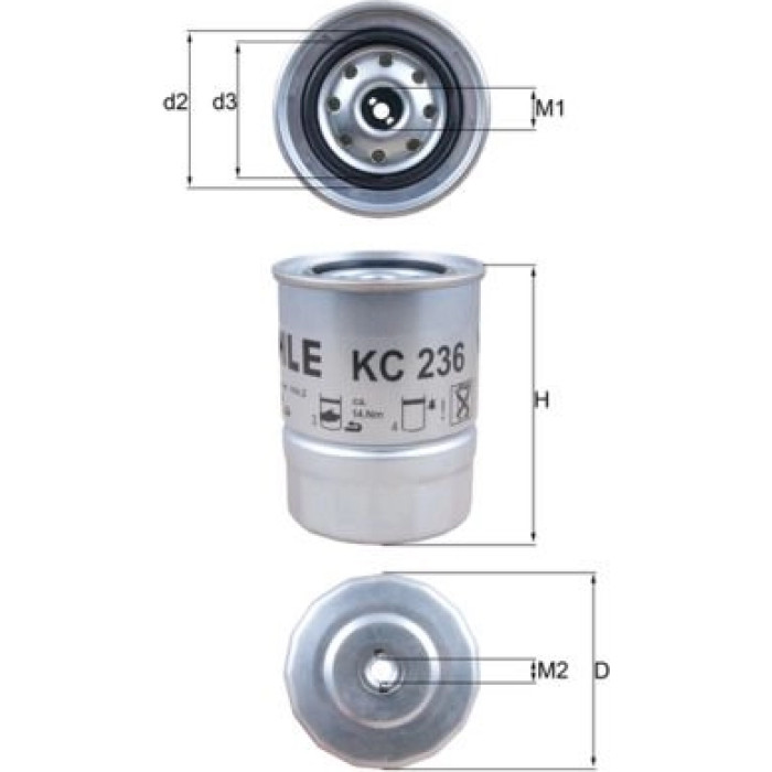 Knecht KC 236 Kraftstofffilter Knecht KC 236 Kraftstofffilter