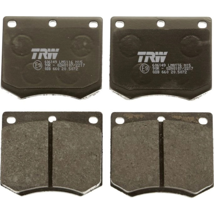 TRW GDB660 Bremsbelagsatz, Scheibenbremse COTEC TRW GDB660 Bremsbelagsatz, Scheibenbremse COTEC