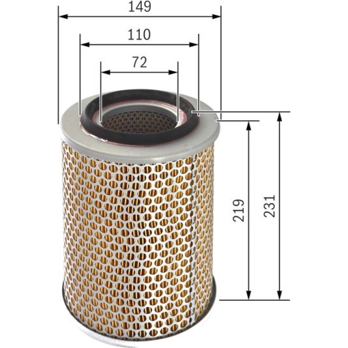BOSCH 1 457 433 627 Luftfilter BOSCH 1 457 433 627 Luftfilter