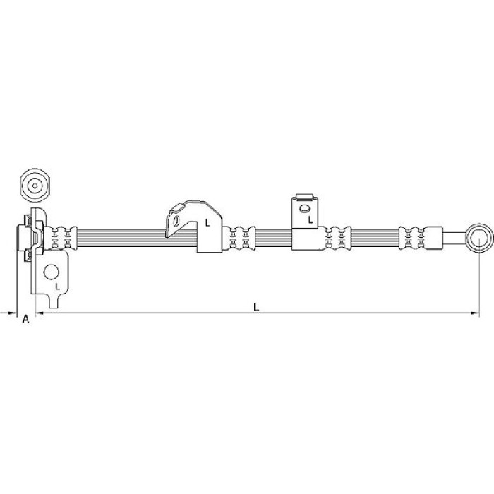 Metzger 4110840 Bremsschlauch Metzger 4110840 Bremsschlauch