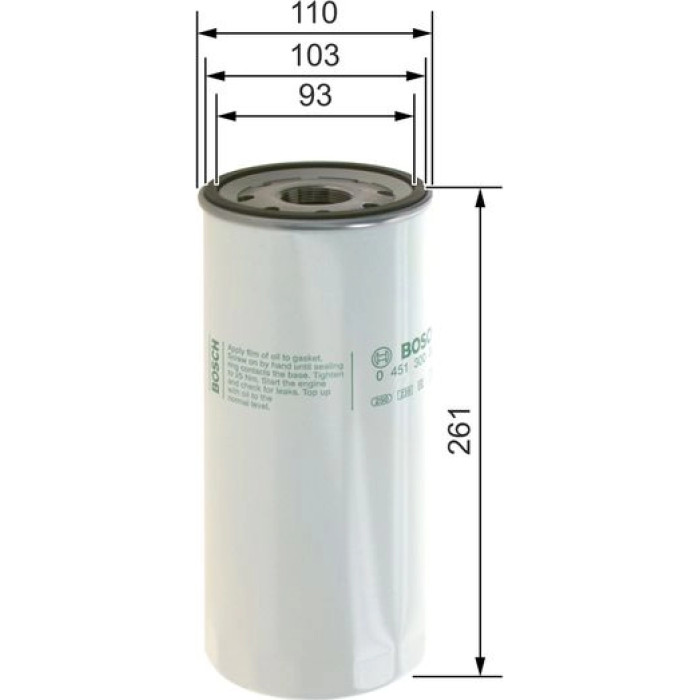 BOSCH 0 451 300 003 Ölfilter BOSCH 0 451 300 003 Ölfilter
